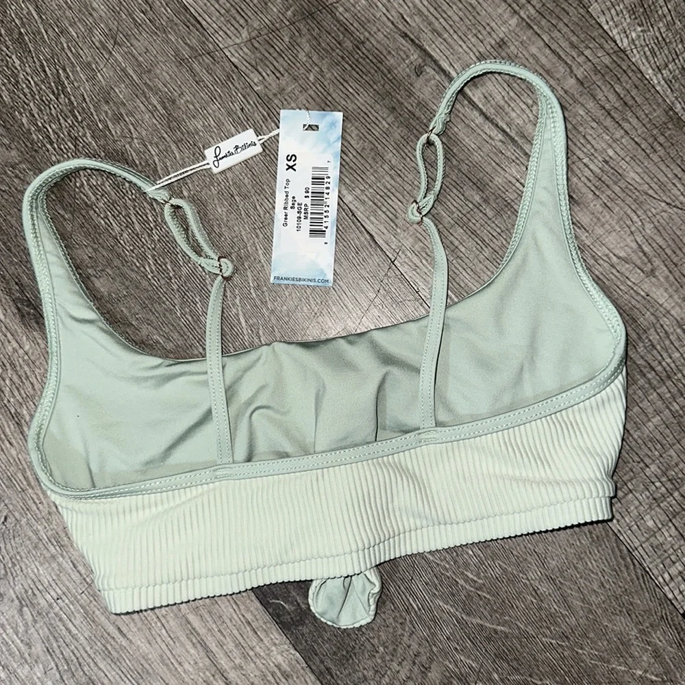 Frankies Bikinis Greer Ribbed Bralette Top